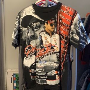 Dale Earnhardt Sr Nascar all over print tee sz M